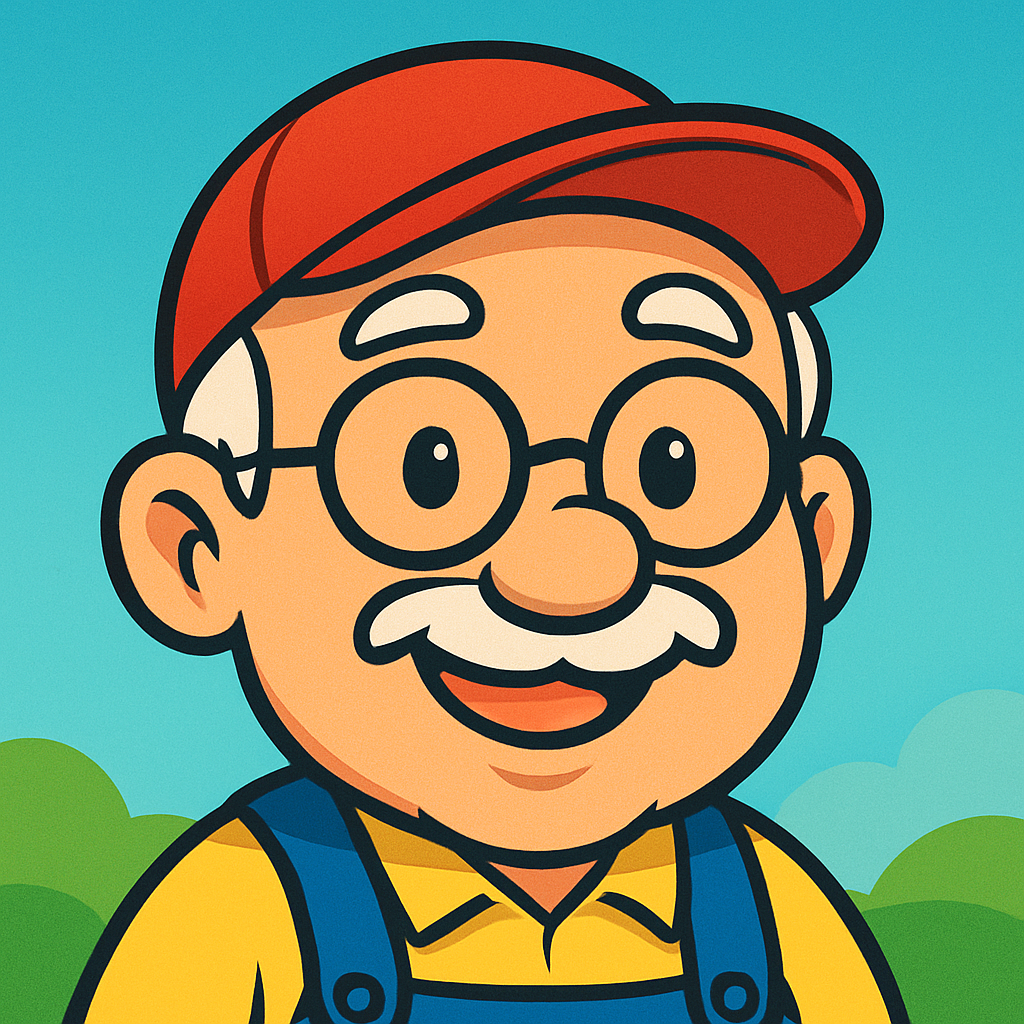 Quatschopa lächelt fröhlich